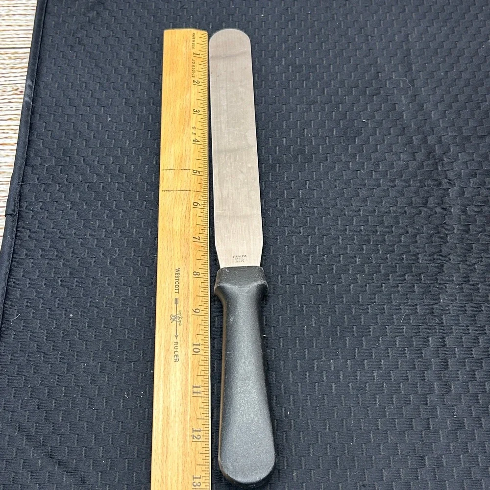 Ateco Ultra 1308 Straight Icing Spatula Stainless Steel Japan Black Handle 12.5